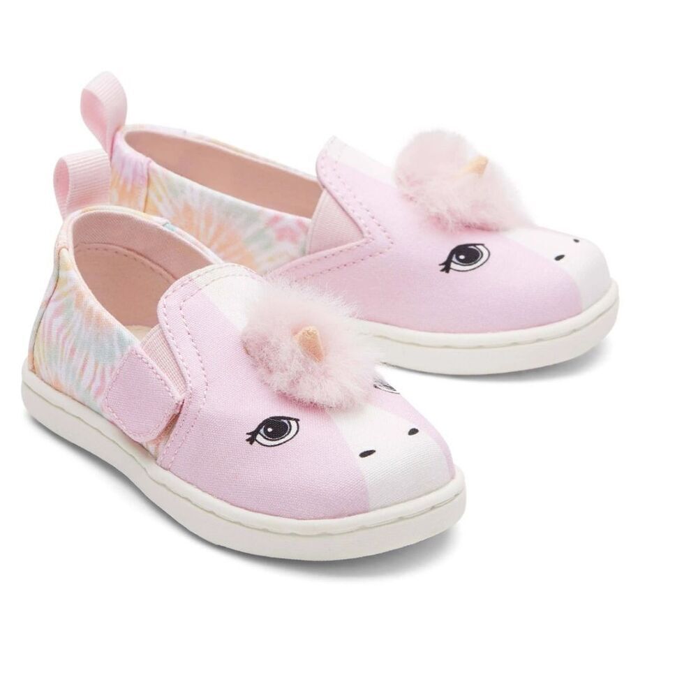 Toms kids girls Tiny Alpargata Twin Gore Espadrille unicorn size 11